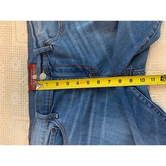 Lucky Brand Women Jeans Sz 12 / 31 Sweet N Crop Blue Denim Classic Beachy Casual - Picture 11 of 12